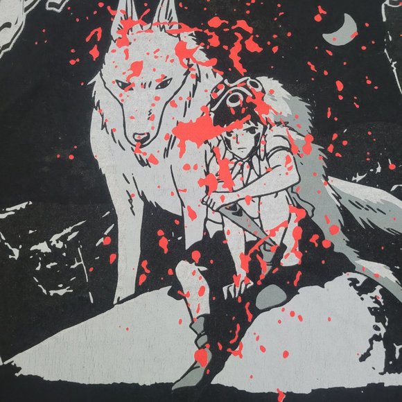 Rare Princess Mononoke Spiritual Children Siberia Hills Anime Shirt - Picture 3 of 9